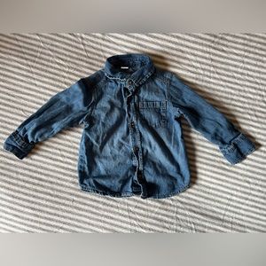 Old Navy 2T Denim Long Sleeve Button Down